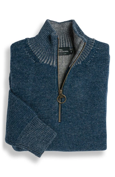 Shop Rodd & Gunn Cosair Bay Half Zip Wool & Alpaca Sweater In Ultramarine