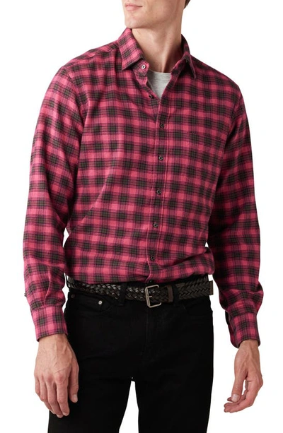 Rodd & Gunn Radbrook Sports Fit Plaid Flannel Button-up Shirt In Bubblegum