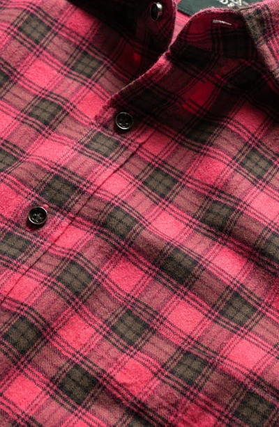 Rodd & Gunn Radbrook Sports Fit Plaid Flannel Button-up Shirt In Bubblegum