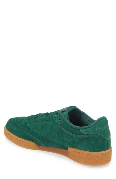 Shop Reebok Club C 85 Sneaker In Green/ Brown/ Rubber Gum