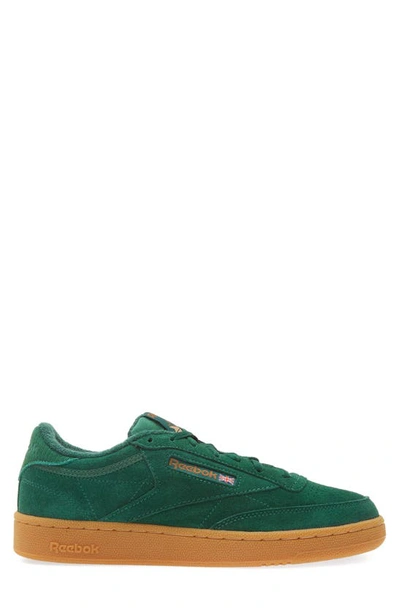 Shop Reebok Club C 85 Sneaker In Green/ Brown/ Rubber Gum