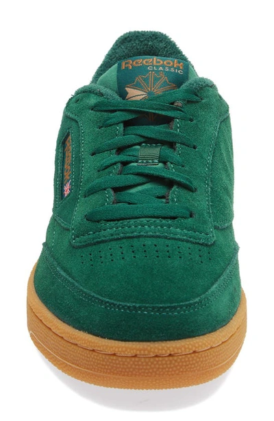 Shop Reebok Club C 85 Sneaker In Green/ Brown/ Rubber Gum