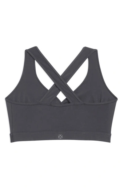 Shop Tomboyx Peak Low Impact Sports Bra In Smoke