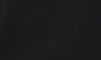 Cece Organza Sleeve Mock Neck Sweater In Rich Black