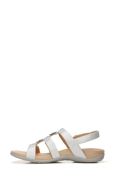 Shop Vionic Amber Adjustable Sandal In Silver