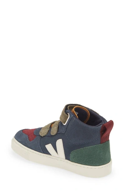 Shop Veja Kids' V-10 Mid Sneaker In Multico-nautico Cyprus