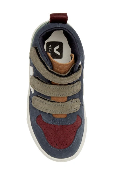 Shop Veja Kids' V-10 Mid Sneaker In Multico-nautico Cyprus