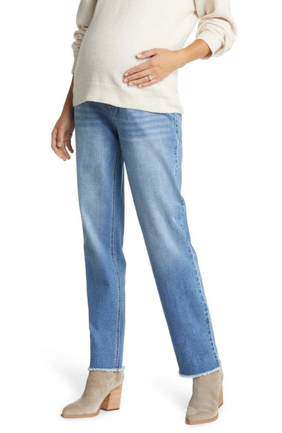 Shop 1822 Denim Over The Bump Relaxed Straight Leg Maternity Jeans In Samuel