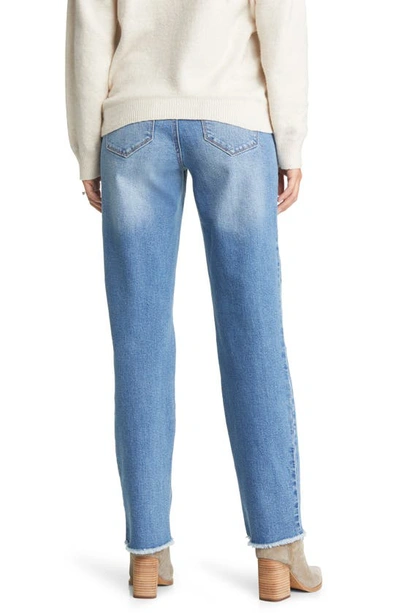 1822 Denim Over The Bump Relaxed Straight Leg Maternity Jeans In Samuel