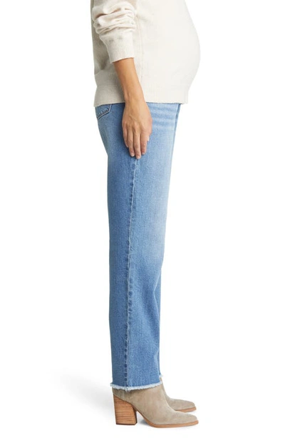1822 Denim Over The Bump Relaxed Straight Leg Maternity Jeans In Samuel