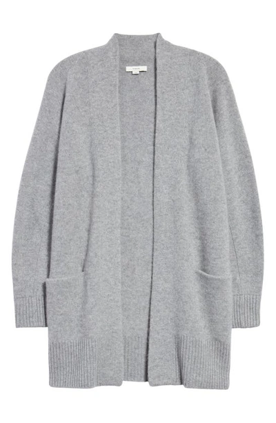 Shop Vince Shawl Collar Cashmere Cardigan In Med H Grey