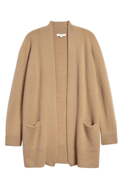 Shop Vince Shawl Collar Cashmere Cardigan In Camel