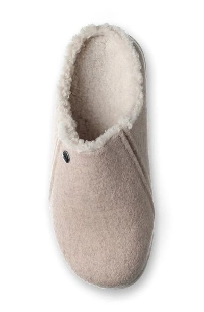 Shop Strole Snug Wool Slipper In Winter White