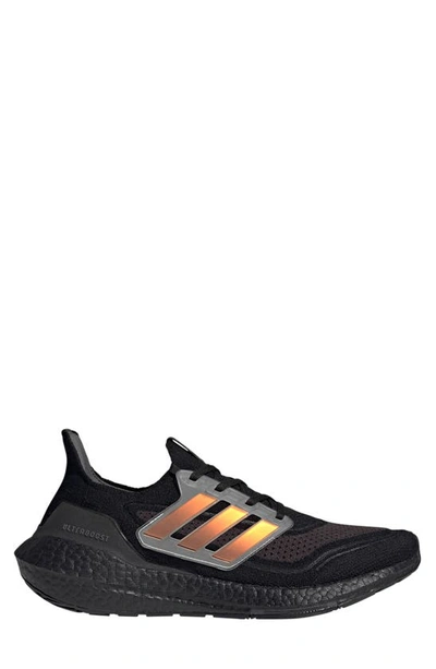 Shop Adidas Originals Ultraboost 21 Running Shoe In Black/ Grey