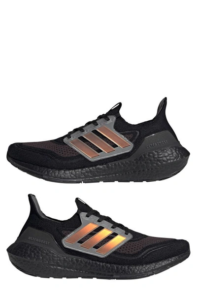 Shop Adidas Originals Ultraboost 21 Running Shoe In Black/ Grey