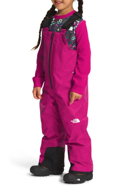 Shop The North Face Kids' Freedom Insulated Waterproof Snow Bibs In Fuschia Pink