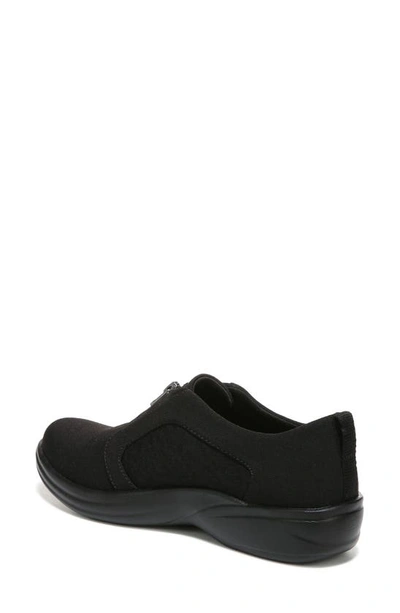 Shop Bzees Poetic Zip-up Sneaker In Black Fabric