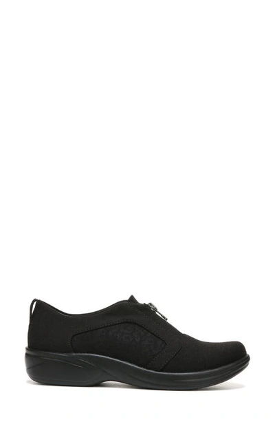 Shop Bzees Poetic Zip-up Sneaker In Black Fabric