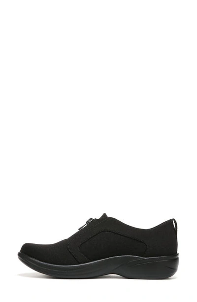 Shop Bzees Poetic Zip-up Sneaker In Black Fabric