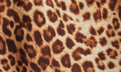 Shop Bebe Printed Satin Bias Midi Dress In Cheetah