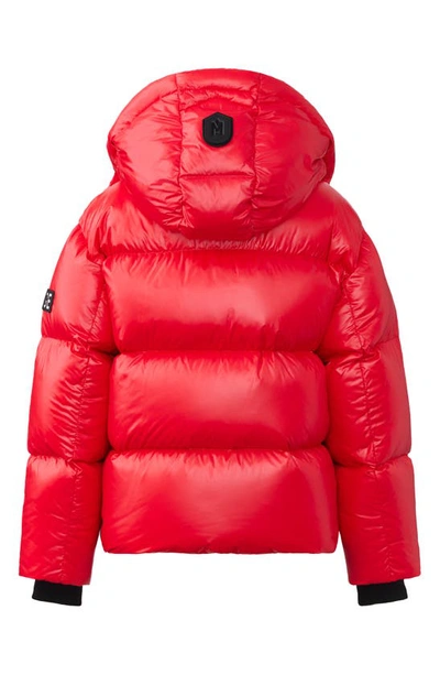 Shop Mackage Kids' Jesse Water Repellent 800 Fill Power Down Puffer Coat In Red