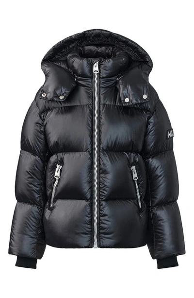 Shop Mackage Kids' Jesse Water Repellent 800 Fill Power Down Puffer Coat In Black