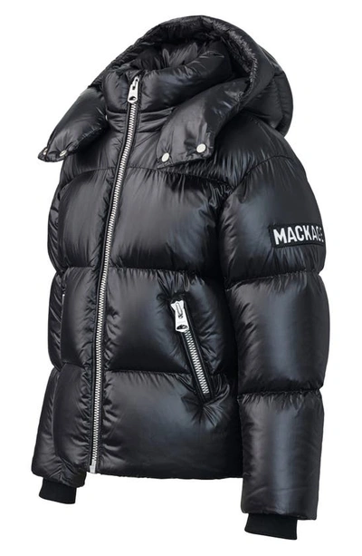 Shop Mackage Kids' Jesse Water Repellent 800 Fill Power Down Puffer Coat In Black