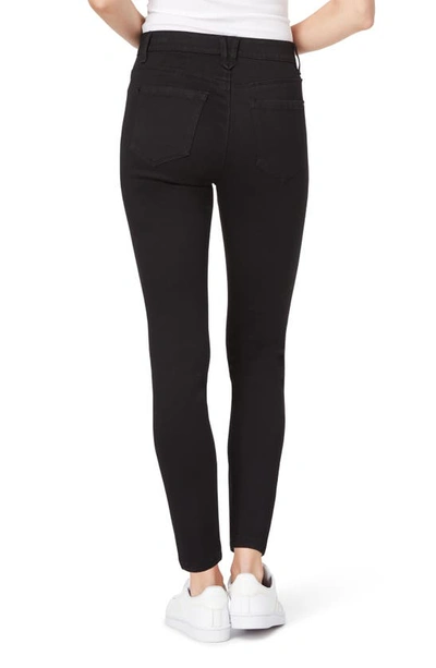 Shop Curve Appeal Tummy Tucking High Rise Comfort Waist Skinny Jeans In Black
