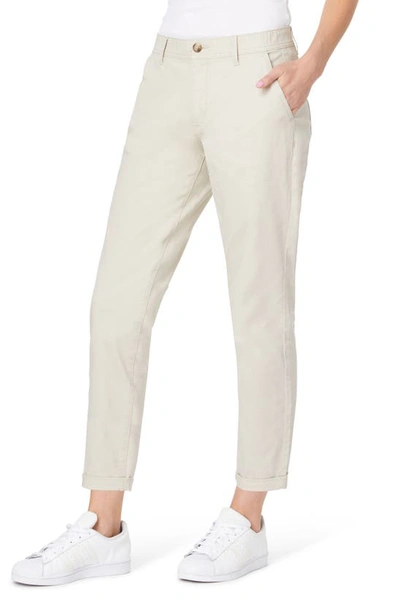 Shop Curve Appeal Medium Rise Relaxed Fit Comfort Waist Chino Pants In Canvas
