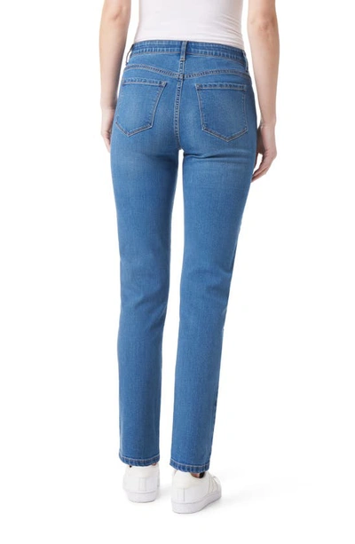 Shop Curve Appeal Tummy Tucking High Rise Comfort Waist Straight Leg Jeans In Birnbeck