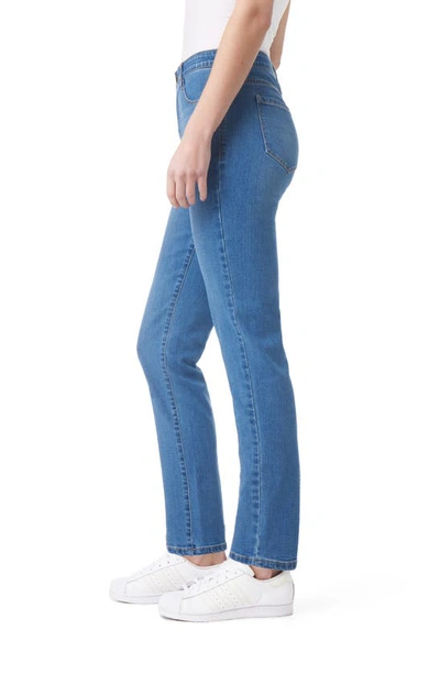 Shop Curve Appeal Tummy Tucking High Rise Comfort Waist Straight Leg Jeans In Birnbeck