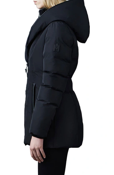Mackage Kay Quilted Regular-fit Shell-down Hooded Coat In Black
