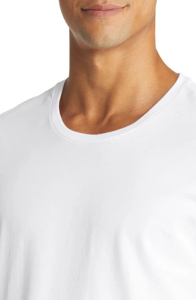 Shop Nike 2-pack Dri-fit Stretch Cotton Crewneck T-shirts In Grey Heather/ White
