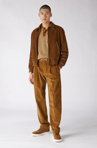 Shop Loro Piana Jasper Pleated Stretch Cotton Corduroy Pants In Desert Mist