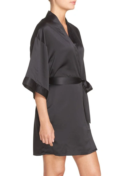 Shop Black Bow Muse Robe In Black