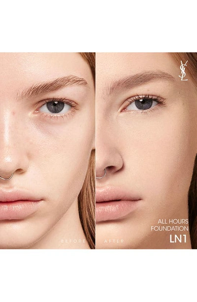 Saint Laurent All Hours Luminous Matte Foundation 24h Wear Spf 30 With Hyaluronic Acid In Ln1