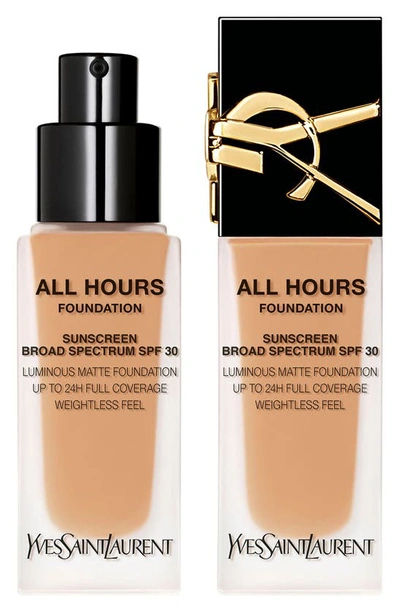 Shop Saint Laurent All Hours Luminous Matte Foundation 24h Wear Spf 30 With Hyaluronic Acid In Mw3