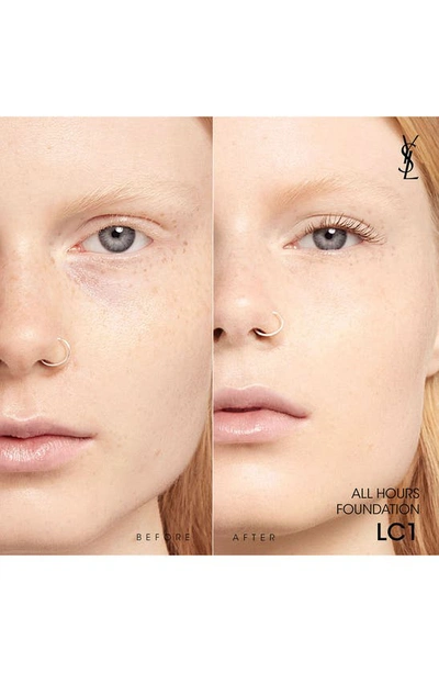 Saint Laurent All Hours Luminous Matte Foundation 24h Wear Spf 30 With Hyaluronic Acid In Lc1
