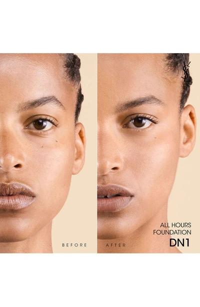 Saint Laurent All Hours Luminous Matte Foundation 24h Wear Spf 30 With Hyaluronic Acid In Dn1