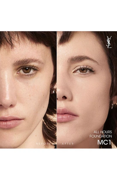Saint Laurent All Hours Luminous Matte Foundation 24h Wear Spf 30 With Hyaluronic Acid In Mc1