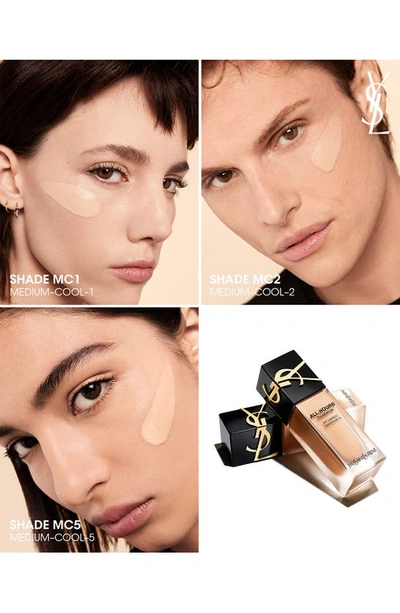 Shop Saint Laurent All Hours Luminous Matte Foundation 24h Wear Spf 30 With Hyaluronic Acid In Mc1