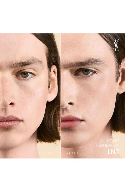 Saint Laurent All Hours Luminous Matte Foundation 24h Wear Spf 30 With Hyaluronic Acid In Ln7