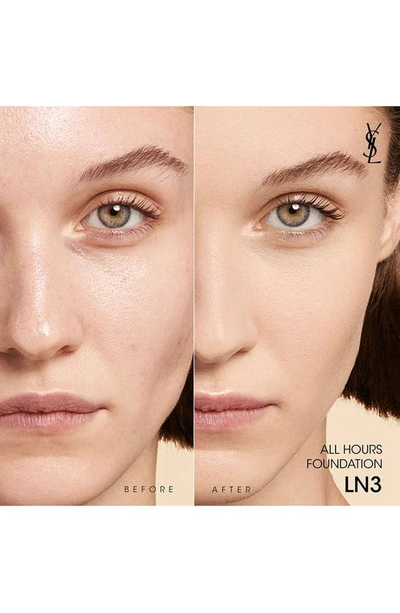Saint Laurent All Hours Luminous Matte Foundation 24h Wear Spf 30 With Hyaluronic Acid In Ln3