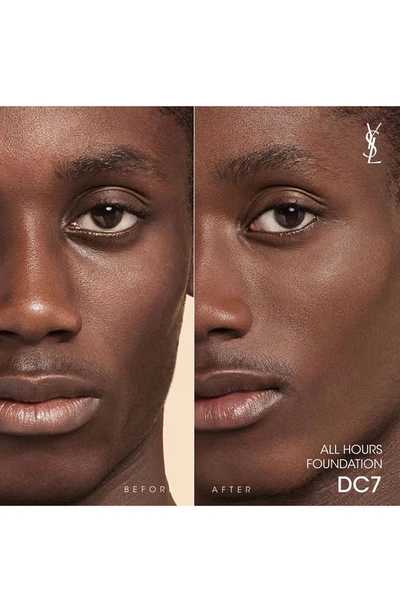 Saint Laurent All Hours Luminous Matte Foundation 24h Wear Spf 30 With Hyaluronic Acid In Dc7