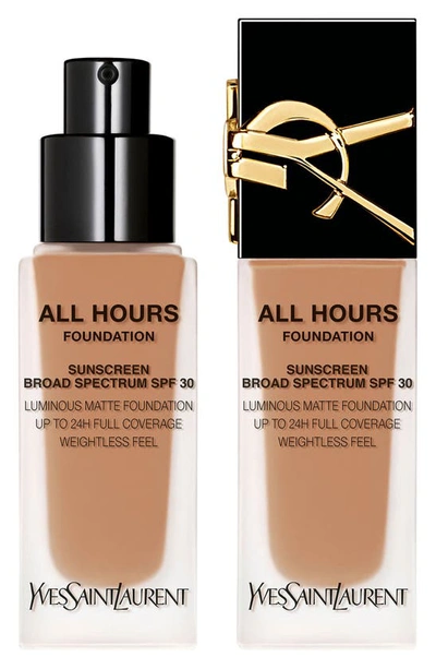 Shop Saint Laurent All Hours Luminous Matte Foundation 24h Wear Spf 30 With Hyaluronic Acid In Mc5