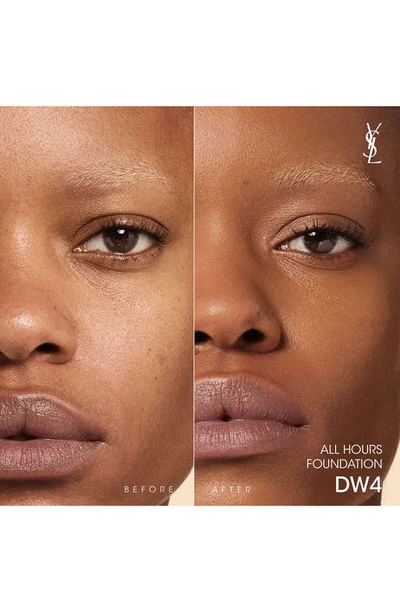 Saint Laurent All Hours Luminous Matte Foundation 24h Wear Spf 30 With Hyaluronic Acid In Dw4