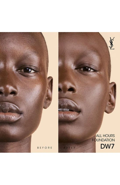 Saint Laurent All Hours Luminous Matte Foundation 24h Wear Spf 30 With Hyaluronic Acid In Dw7
