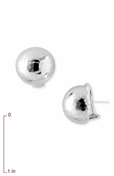 Shop Ippolita Glamazon Hammered Ball Earrings In Silver