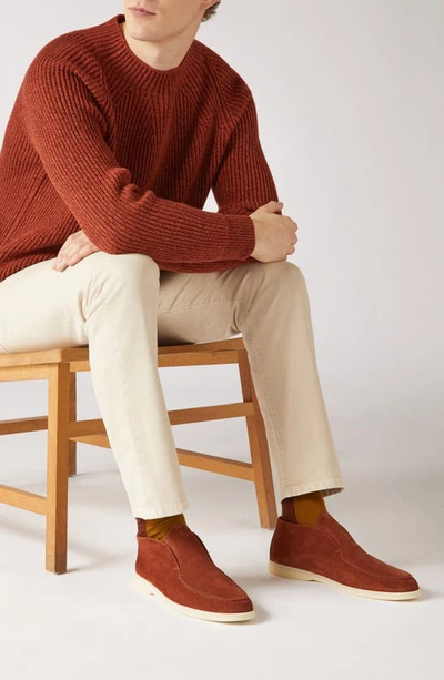 Loro Piana Suede Chukka Boot In Rust
