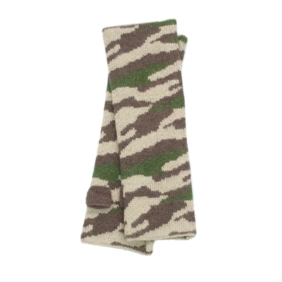 Shop Portolano Camouflage Arm Warmer In Brown